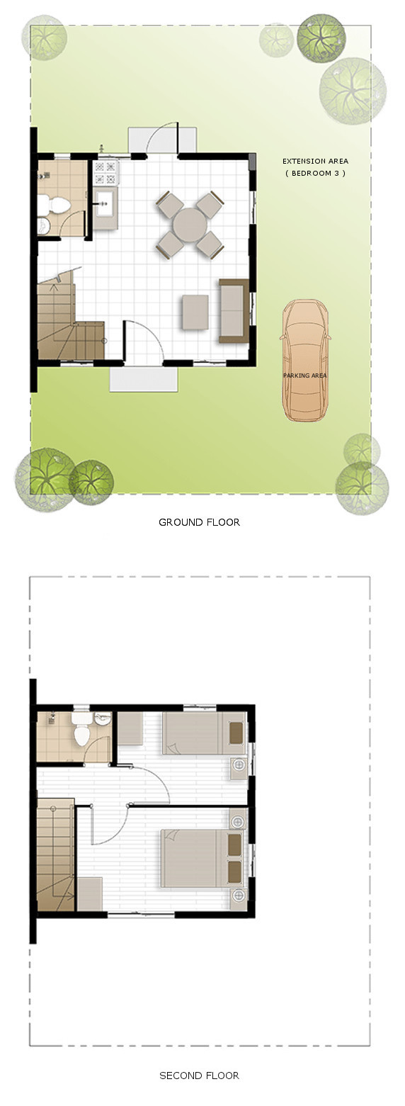 Bella Floor Plan House and Lot in Cavite