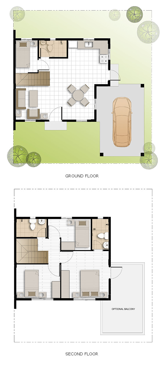 Dani Floor Plan House and Lot in Cavite