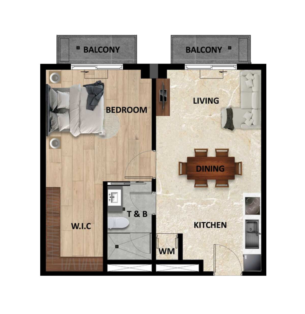 Alpine Villas at Crosswinds Condo Unit Floor Plan Alpine Villas at Crosswinds