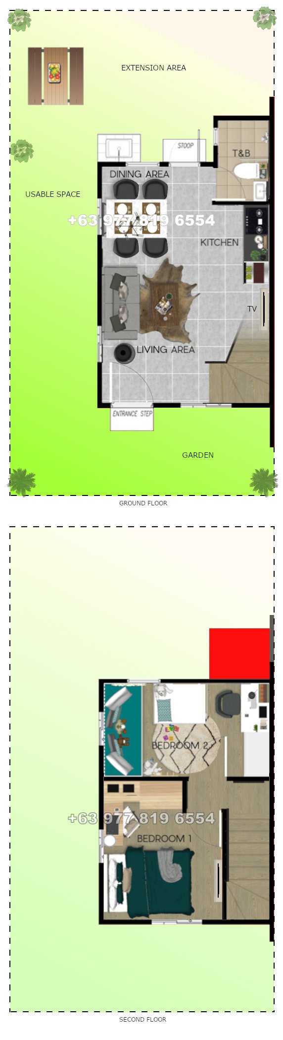 Ezabelle Floor Plan House and Lot in Cavite